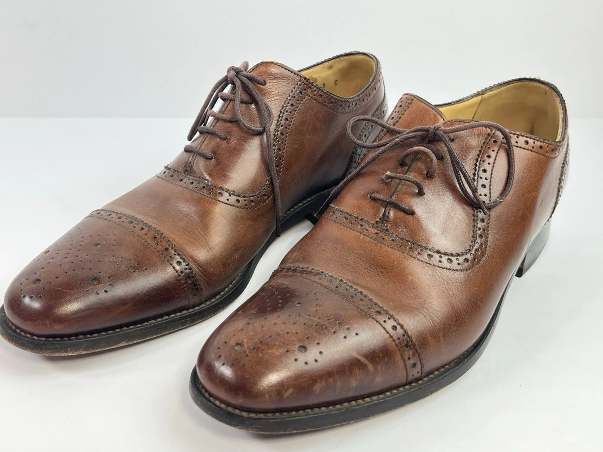 Charles Tyrwhitt Brown Leather Cap Toe Mens Size 10G / 9 UK Shoes ML081BRN Charles Tyrwhitt Mens Oxford Shoes 8 UK / 8.5 US Cognac  main image 2