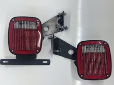 Grote 5370 5371 9130 Tail Lights Trailer Truck Rv Chassis L R Pair W Brackets Grote 5370 5371 9130 Tail Lights Trailer Truck Rv Chassis L R Pair W Brackets