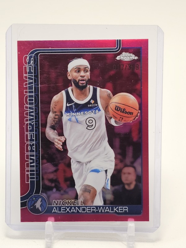 NICKEIL ALEXANDER-WALKER 2025-26 TOPPS CHROME MAGENTA REFRACTOR /399 #193 Q6572