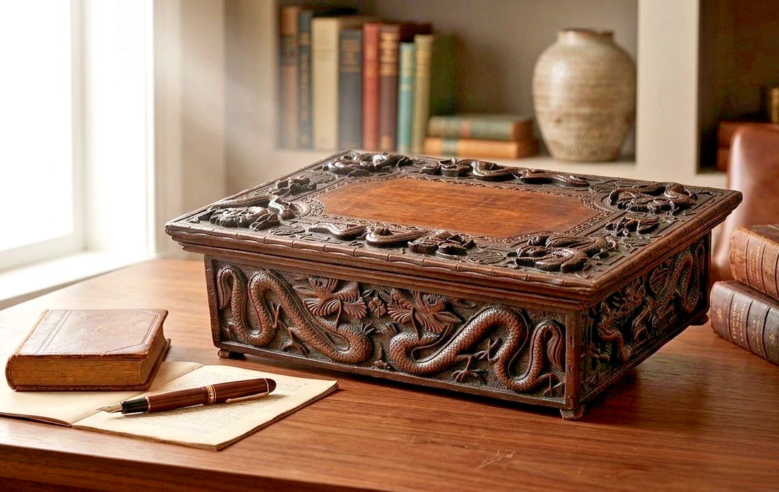 Chinese Wood Carving In Antique Chinese Boxes for sale | eBay