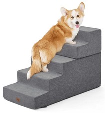 Dog Stairs for High Bed, Dog Steps for Bed Couch Sofa, 35D Foam Extra Wide Pe...
