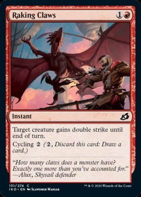 Raking Claws - IKO MTG - Light Play