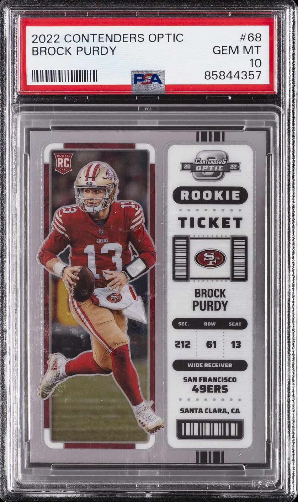 Brock Purdy Panini Contenders Optic #68 Base