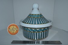 Vintage Moroccan Hand-Painted Tagine - The Cr...