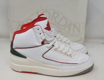 Nike Air Jordan 2 White Fire Red DR8884 101 Größe 10 - Bild 1 von 4
