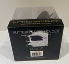 Elegant Butterfly Ring Holder Jewelry Dish Enamel Crystals By Sicura 3.5x3.25x2. — photo 6