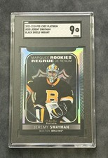 JEREMY SWAYMAN 2021-22 O-Pee-Chee Platinum Black Shield Variant SGC 9 #205 RC