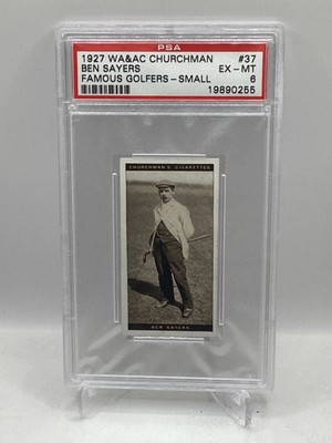 1927 Churchman Famous Golfers Small #37 Ben Sayers PSA 6