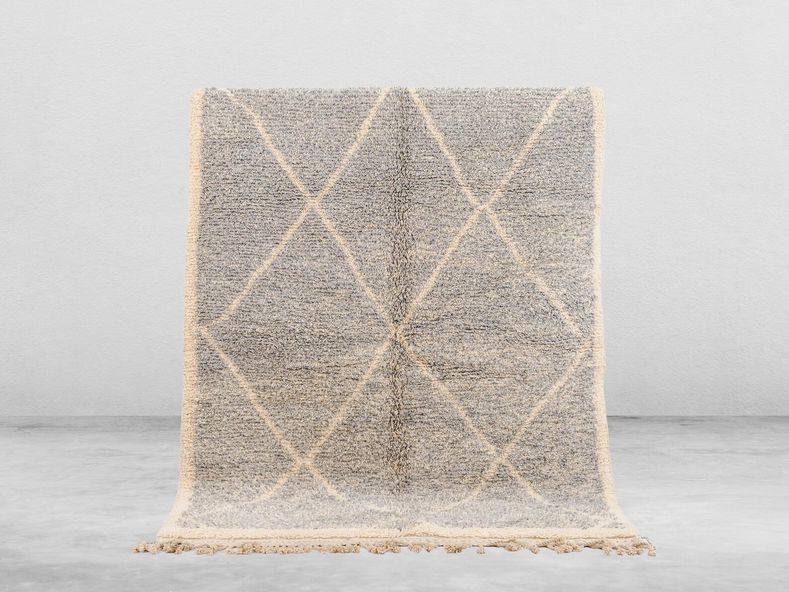 Luxury Moroccan Berber Beni Ourain Wool Rug Design Area Handmade Carpet Rug