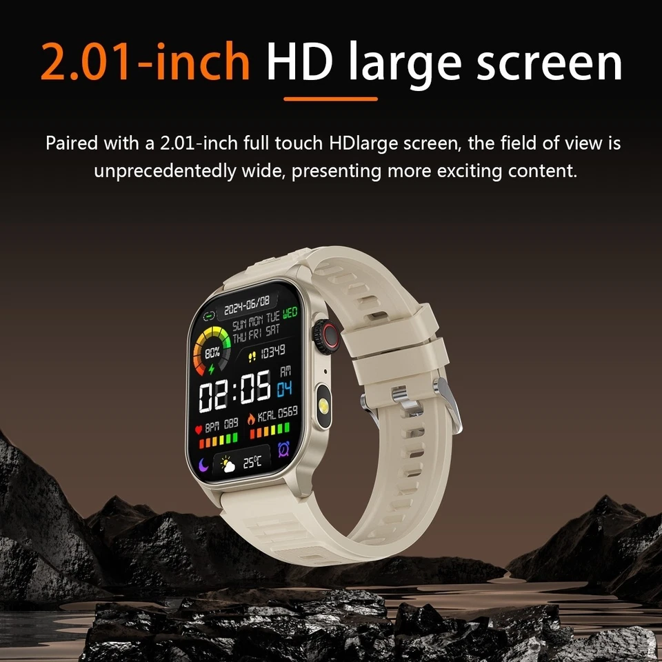 🔥2025 Smart Watch Men/Women Waterproof Smartwatch Bluetooth For iPhone Android - Image 2 of 4