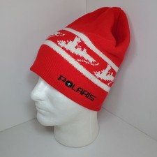 Rare Vintage Polaris Snowmobile Racing Stocking Winter Hat Touk Beanie 70s 80s