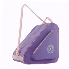 Skate Bag for Ice, Inline, Roller  Quad Skates - Kids  Adults Purple/Pink