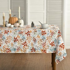 Horaldaily Fall Tablecloth 60x84 Inch 60 x 84 Rectangular , Orange