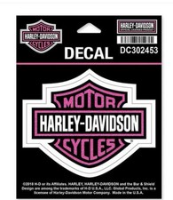 2 X Harley Davidson Glittery Bar & Shield Dec...