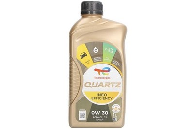 For TOTALENERGIES QUARTZ EFFICIENCY 0W30 1L Engine Oil 0W30 1L Quartz INEO 22281