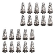 100 Pcs Perlenbasteln Spacer Schmuckversorgung Blumenperlenkappen