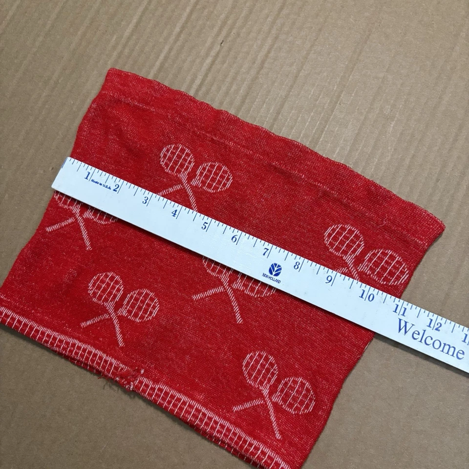 Винтажные теннисные эластичные ракетки 70-х из смеси спандекса топ эластичные текстурированные размер S - Изображение 4 из 4