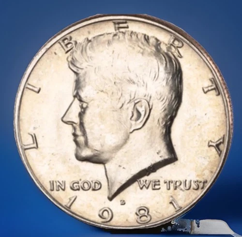 1981-D Clad Gem BU Kennedy Half Dollar Coin From OBR FAST SHIPPING