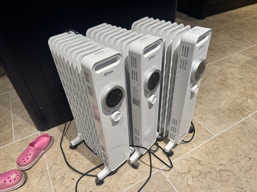 Blyss Portable Oil Filled Electric Radiator White