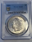1884 Morgan Silver Dollar MS63 PCGS Better Date White