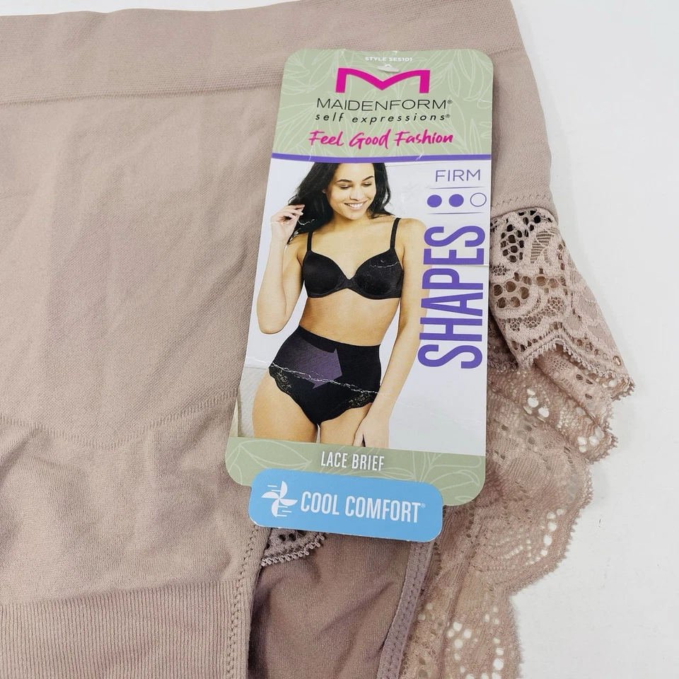 Calzoncillos de encaje Maidenform Self Expressions para mujer talla XL Feel Good Fashion 281 Foto 4 de 4