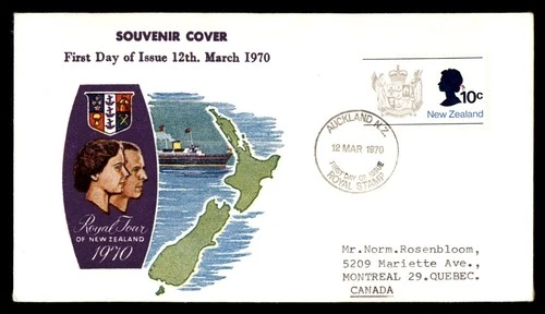 Mayfairstamps New Zealand FDC 1970 Queen Coats of Arms First Day Cover aaw_92579