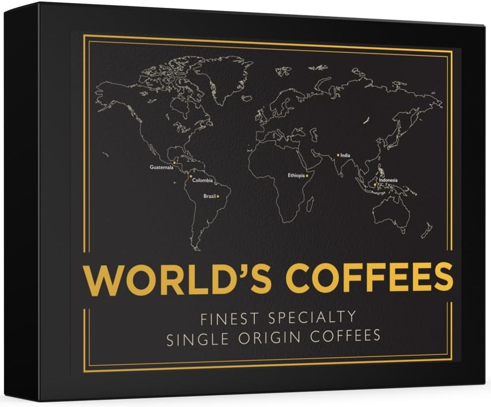 Gourmet Coffee Gift Set - WORLD'S COFFEES | Ground Coffee 300G (6 X 50G) - 6 Fin