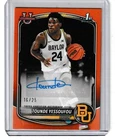 TOUNDE YESSOUFOU 2025-26 BOWMAN U ORANGE PAPER PROSPECT 1ST BOWMAN AUTO #/25.