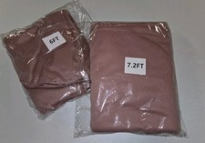 (2) 6 ft and 7.2 ft Arch Covers MAUVE DUSTY ROSE Brand New