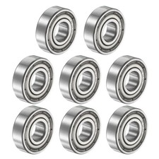 695ZZ 5x13x4mm Deep Groove Ball Bearing, 8Pcs Metal Sealed Industrial Bearing