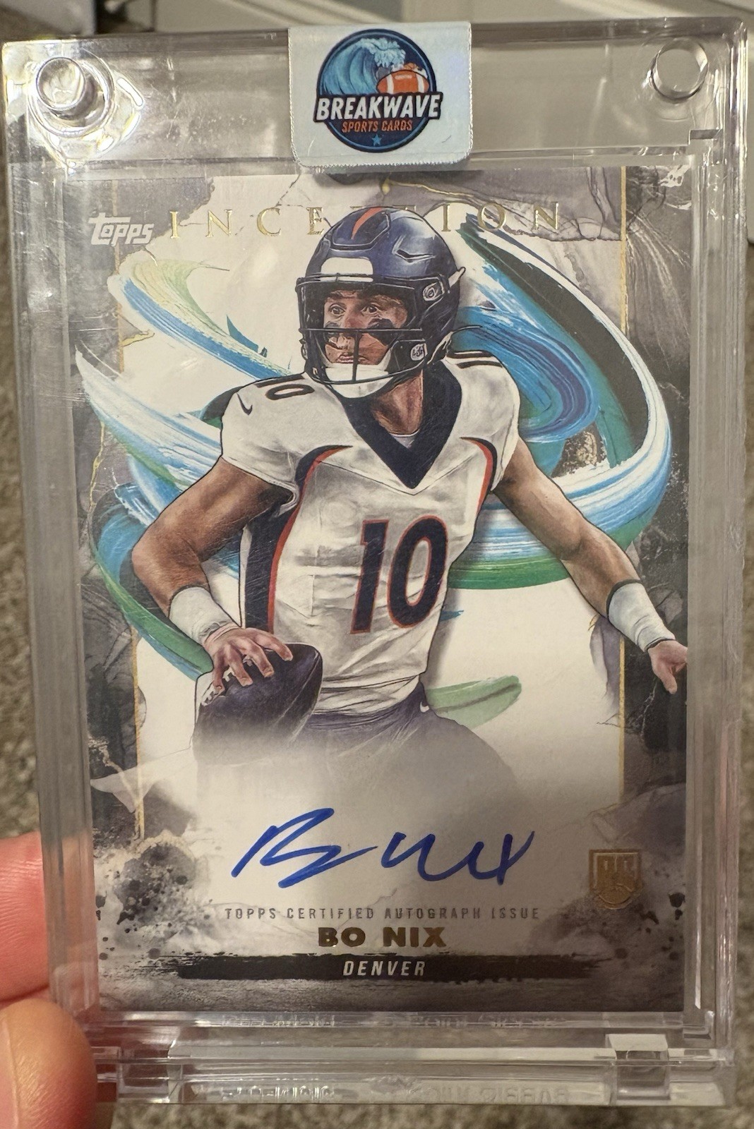 2024 Topps Inception - Rookie Autographs Bo Nix #RA-BN (AU, RC)