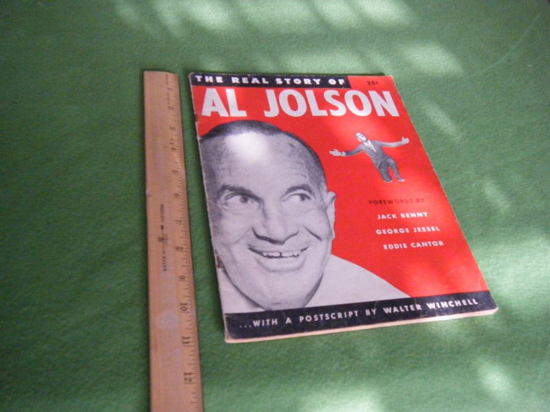 1950 25c Booklet "The Real Story of Al Jolson" Foreword by "Jack Benny" VGC Rare
