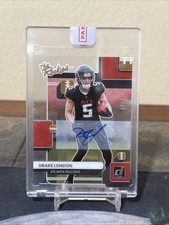 2022 Donruss Clearly Drake London /25 The Rookies Auto. #TR-4