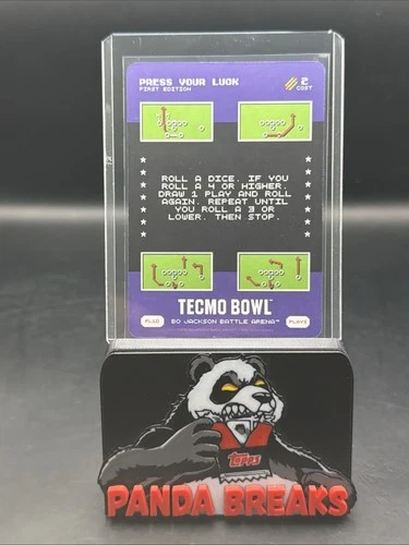 2026 Bo Jackson Battle Arena Tecmo Press Your Luck SSP Super Short Play #PL10