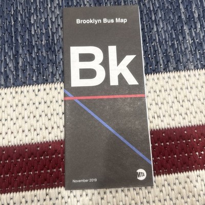 Full Size MTA Transit Brooklyn New York Bus Route Travel Map November 2019   