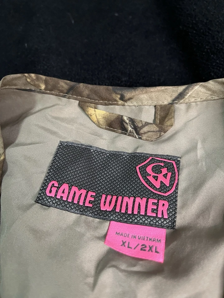 Chaleco Game Winner Caza Pájaro Para Mujer Talla XL 2XL Camuflaje y Malla Cremallera Rosa Foto 4 de 4