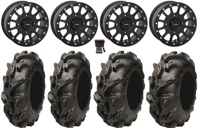 System 3 SB-5 Black 14'' Wheels 27'' Mega Mayhem Tires Renegade Outlander