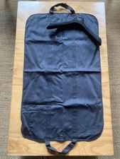 Berluti Paris Black Cotton Twill Garment Bag and Velvet Clothes Hanger