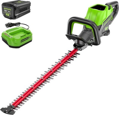 Greenworks 80V 26  Brushless Hedge Trimmer w/ 2.0Ah Battery & Charger