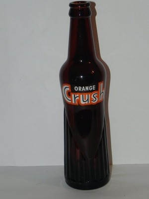 Vintage Orange Crush Company Bottle Soda Pop Brown RARE! 10 Ounce Collectible