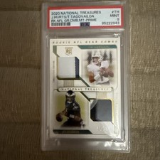 2020 Panini National Treasures RC NFL Gear Jalen Hurts & Tua Tagovailoa 📸 Sale