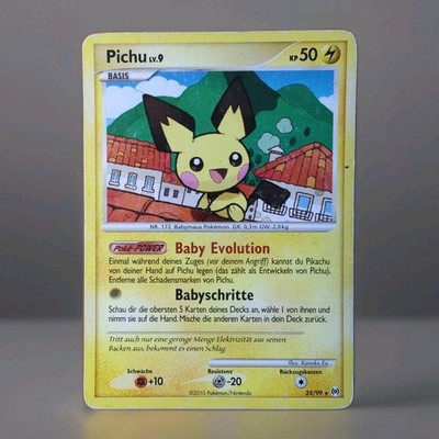 Pichu LV. 9 Pokemon Karte Deutsch 25/99 Arceus
