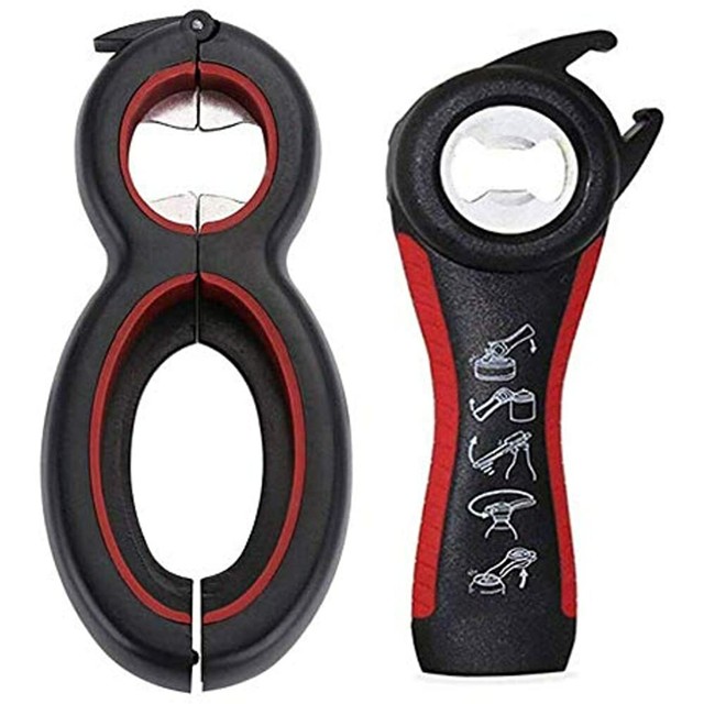 All In One Bottle Opener, Can, Soda, And Jar Openers, Twist Off Lid For