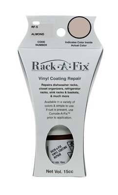 Rack-A-Fix Touch Up Vinyl Coating Repair for Dishwasher Racks & More RF-5 ALMOND