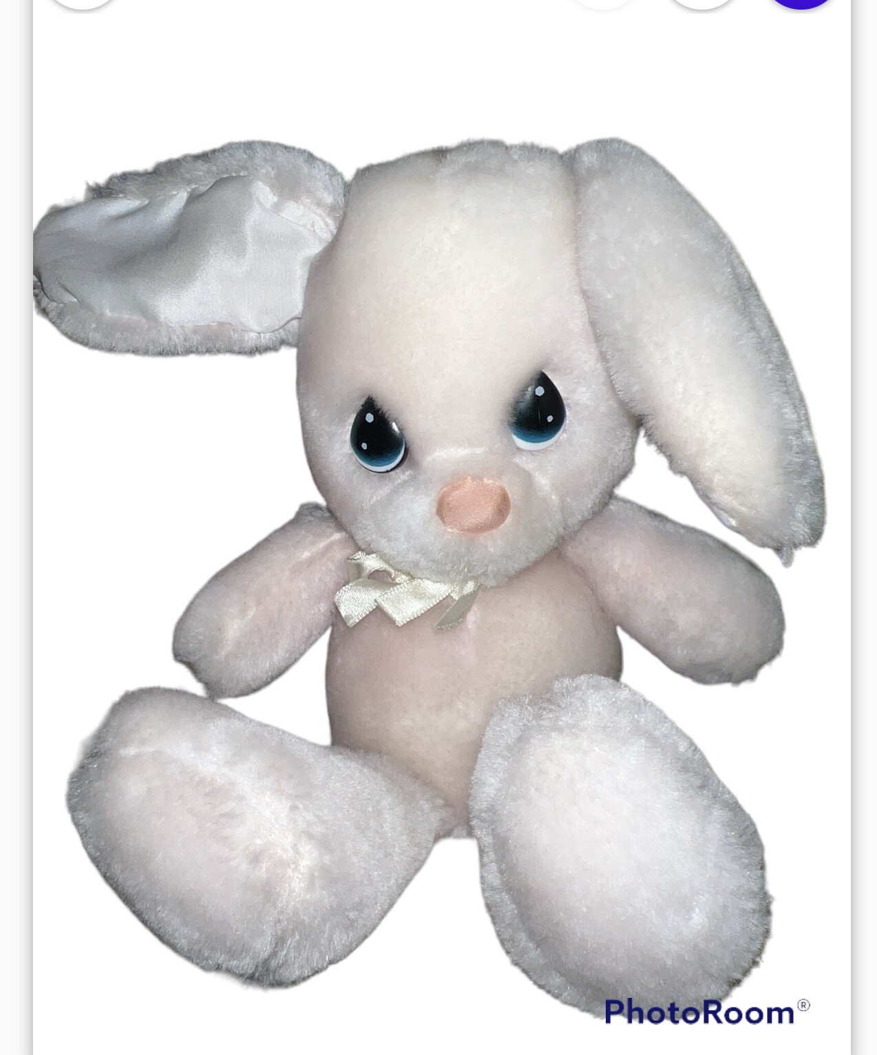 vintage Applause 1986 Snowball bunny Rabbit Stuffed Plush Lovey | eBay