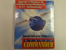 SYSTEM COMMANDER NEW, SEALED Special edition for windows 98 upgrade to windows98