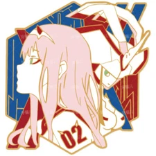 Anime DARLING in the FRANXX 02 Metal Badge Collection Christmas Gift