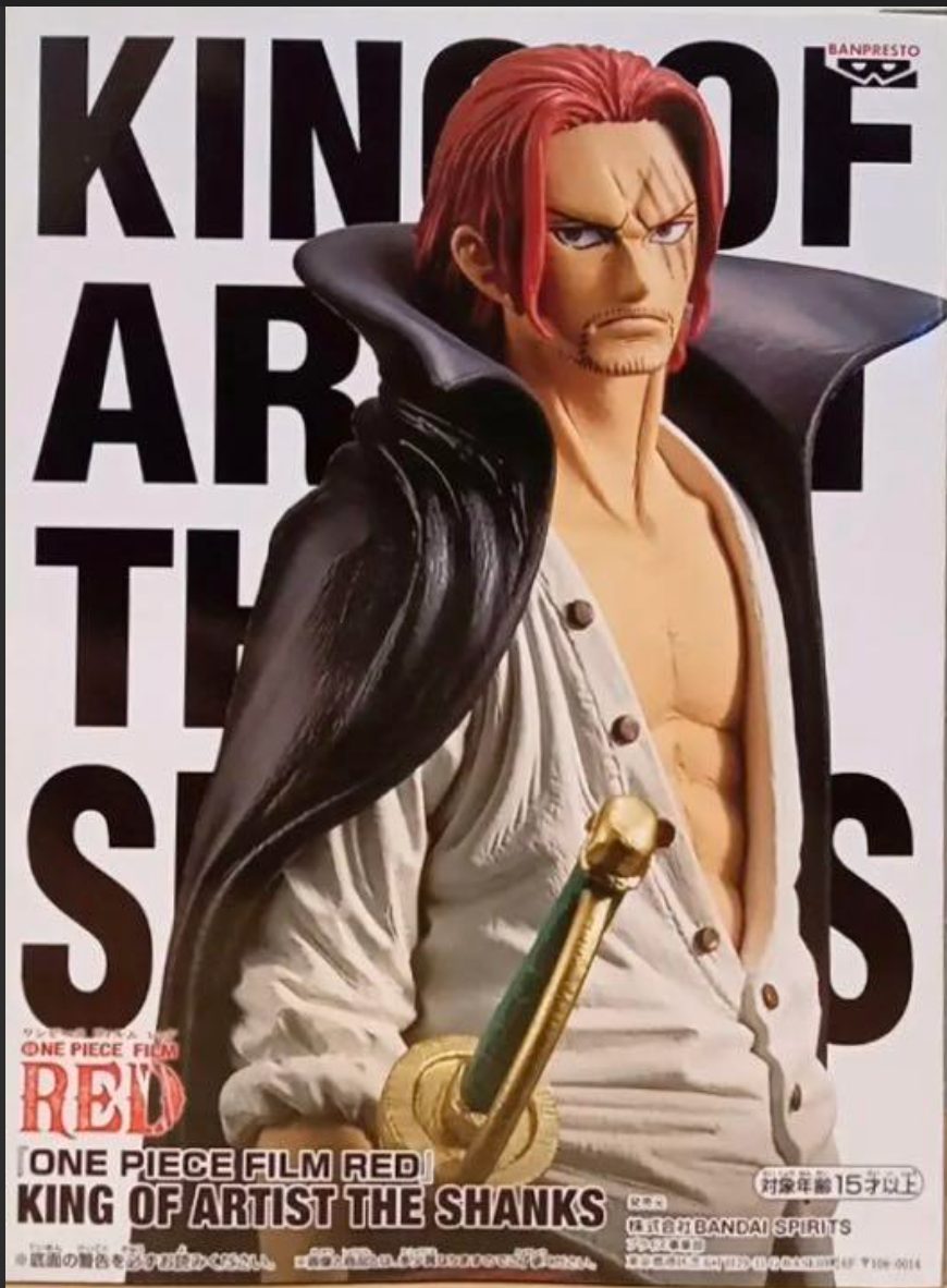 Banpresto One Piece Film Red Shanks Figure King Of Artist The Shanks new  figure