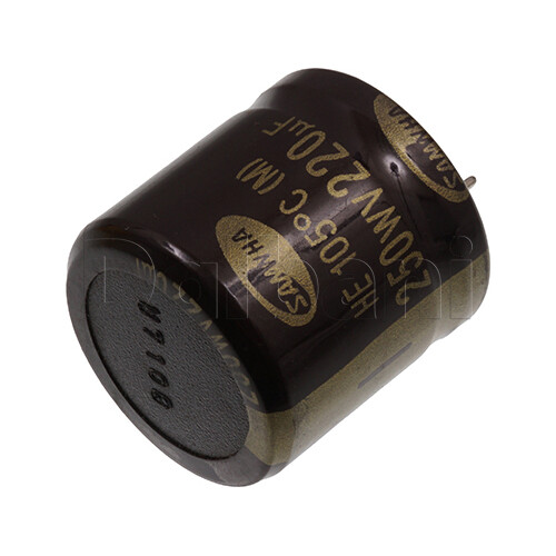 Condensateur chimique 100uF 450V - 85°C - 25x35mm snap-in