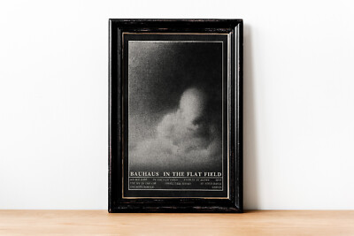 Bauhaus In The Flat Field Poster | Retro Pulp Horror Goth Rock
